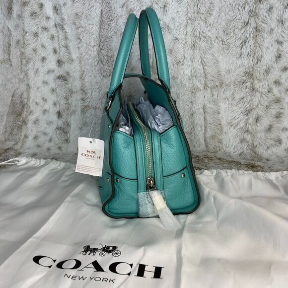 Coach Mercer 24 Crossbody Bag – Green Leather – NWT - Picture 7 of 13